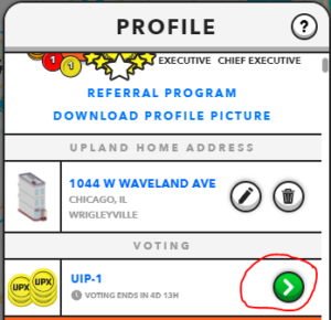 how to vote in upland